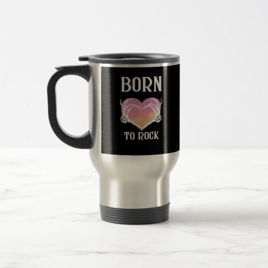 Mug De Voyage Squelette Mains Graphisme Coeur Pour Classique (Gauche)
