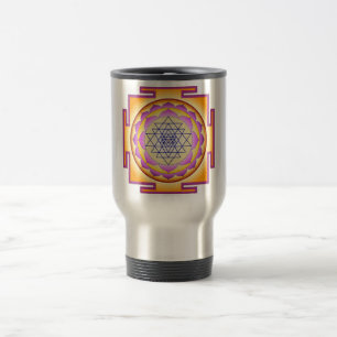Mug De Voyage Sri Yantra Chakra Shiva Shakti Navayoni Déesse 