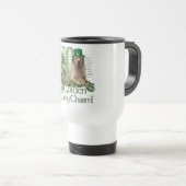 Mug De Voyage St patrick - je charme chanceux - golden retriever (Devant droit)