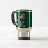Mug De Voyage St Patrick Love Chance Irlande Trèfle Vert (Devant gauche)