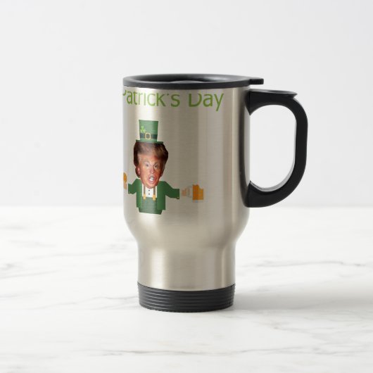 Mug De Voyage st patrick trump leprechaun (Droit)