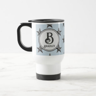 Mug De Voyage Star Monogramme Famille Nom initial Nautique
