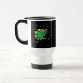 Mug De Voyage Stegosaurus Dinos Tan Vert Dans L'Espace (Gauche)