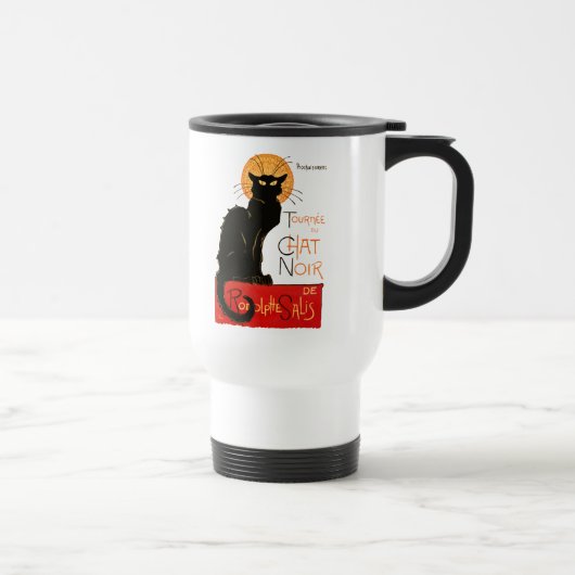 Mug De Voyage Steinlen Chat Noir Classique Art Français (Droite)