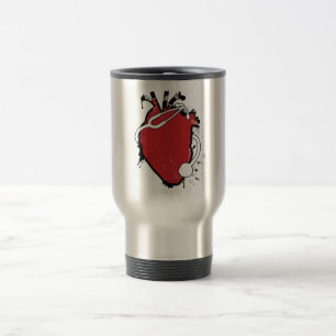 Mug De Voyage stéthoscope anatomique de coeur