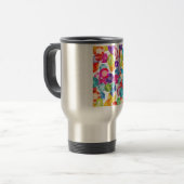 Mug De Voyage strass arc-en-ciel (Devant gauche)