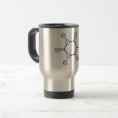 Mug De Voyage structure moléculaire de la caféine (Devant gauche)