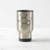 Mug De Voyage structure moléculaire de la caféine (Centre)