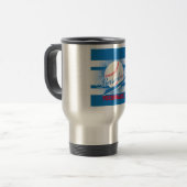 Mug De Voyage Style Baseball Blue Retro (Devant gauche)
