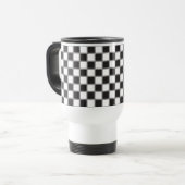 Mug De Voyage Style du tableau d'échecs (Devant gauche)