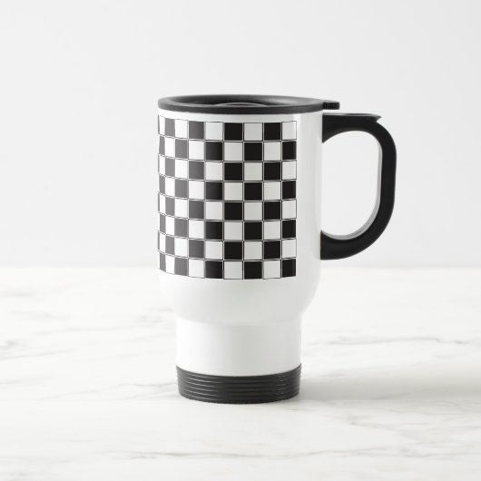 Mug De Voyage Style du tableau d'échecs (Droite)