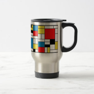 Mug De Voyage Style mondrien