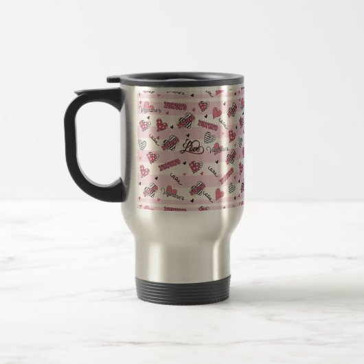Mug De Voyage Style XOXO Valentine's Day (Gauche)