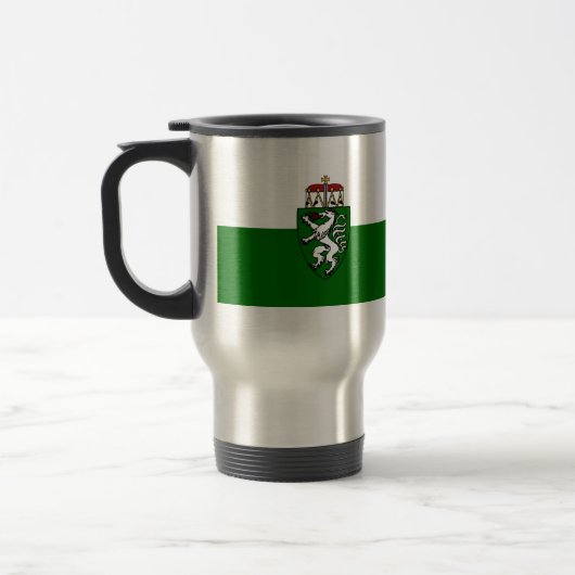 Mug De Voyage Styrie (état), drapeau de l'Autriche (Gauche)