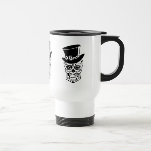 Mug De Voyage Sucre Skull-01 de monsieur (Droite)