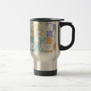 Mug De Voyage sudoku pastel