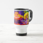 Mug De Voyage Suivez Votre Citation Inspirationnelle De Fleurs D (Devant droit)