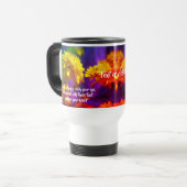 Mug De Voyage Suivez Votre Citation Inspirationnelle De Fleurs D (Devant gauche)