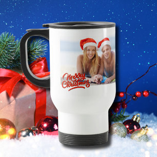 Mug De Voyage Summer Beach Joyeux Noël Photo Holiday
