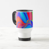 Mug De Voyage Summerfeel, Rainbowart 3D Abstrait (Devant gauche)