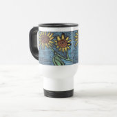 Mug De Voyage Sunflowers Forever - Art pour enfants pour CHOC (Devant gauche)