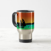 Mug De Voyage Sunset de l'île (Devant gauche)