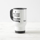 Mug De Voyage Super Directeur – Cadeau Personnalisé et Drôle pou (Devant gauche)