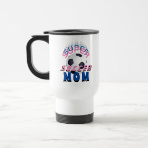 Mug De Voyage Super Maman de Football Mère Sportive de Football