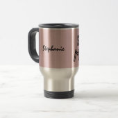 Mug De Voyage SUPER MOM Élément cadeau personnalisé rose 01 (Devant gauche)