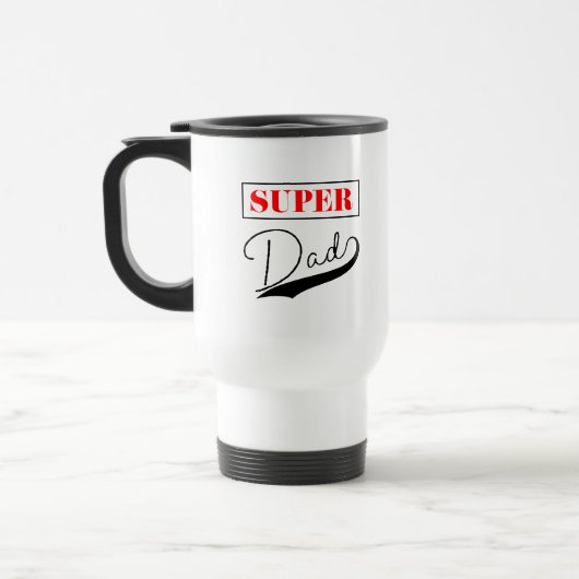 Mug De Voyage Super papa (Gauche)