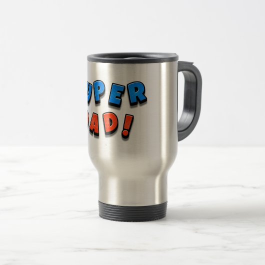 Mug De Voyage Super papa (Devant droit)