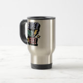 Mug De Voyage Super Papa Carburant Superhero amusant Comique Per (Devant gauche)