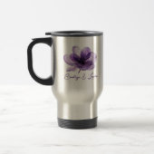Mug De Voyage Superbe Mariage de fleurs violettes (Gauche)