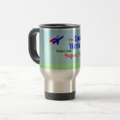 Mug De Voyage Superhéros du travailleur social (Devant gauche)