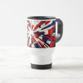 Mug De Voyage Supernova Pop – Explosion Géométrique Abstraite (Devant droit)