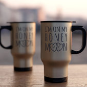 Mug De Voyage Sur mon voyage de noces, cœurs entrelacés monogram