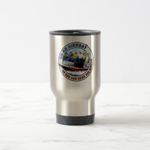 Mug De Voyage Sur un Airboat personne peut vous entendre crier