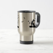 Mug De Voyage surf des neiges avec des oiseaux (Devant droit)