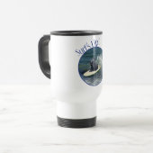 Mug de voyage Surfing Skye Terrier (Devant gauche)