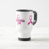 Mug De Voyage Survivant du cancer du sein (Devant droit)