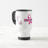 Mug De Voyage Survivant du cancer du sein (Devant gauche)