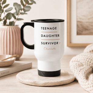 Mug De Voyage Survivante Fille Adolescente Personnalisé