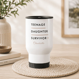 Mug De Voyage Survivante Fille Adolescente Personnalisé