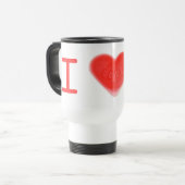Mug De Voyage Sweet Heart 'I love U' (Devant gauche)