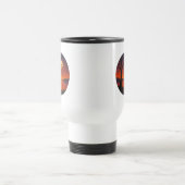 Mug de voyage Swing Art Silhouette de coucher de s (Centre)