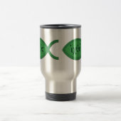 Mug De Voyage Symbole chrétien de poissons d'IXOYE - parchemin (Centre)
