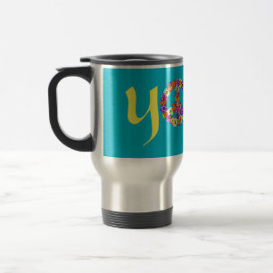 Mug De Voyage SYMBOLE DE LA PAIX Yoga Floral