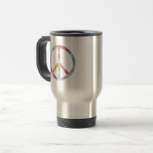 Mug De Voyage SYMBOLE DE PAIX Coloré (Devant gauche)