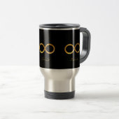 Mug De Voyage Symbole d'infini doré (Devant droit)