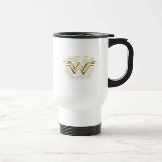 Mug De Voyage Symbole d'or brossé Wonder Woman (Droite)